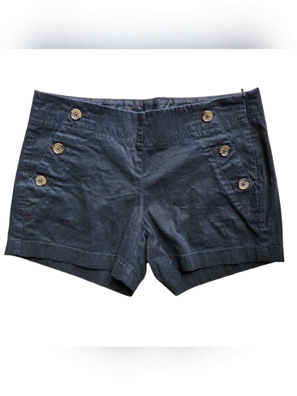 J. Crew CIty Fit black stretch Mid-rise Shorts - Size 2